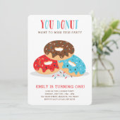 Mis deze leuke verjaardagsfeestuitnodiging niet kaart (Staand voorkant)