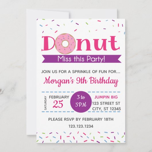 Mis dit feest niet, uitnodiging (Voorkant)