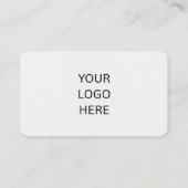Mis dit niet | Aanpasbare QR-code en logo Visitekaartje (Achterkant)