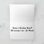 "MIS IK JE?" (BRACHT EEN EZEL?) KAART (Binnen)