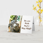 "MIS IK JE?" (BRACHT EEN EZEL?) KAART (Gele Bloem)