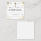 Mis Intentie Kaart - Katholieke Gebedscadeau Vierkante Visitekaartje (Voorkant / Achterkant)