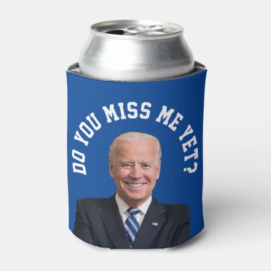 Mis je Joe Biden al? Blikjeskoeler (Blikje Voorkant)