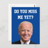 Mis je Joe Biden al? Briefkaart (Voorkant / Achterkant)