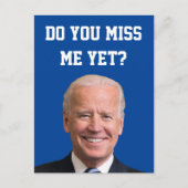 Mis je Joe Biden al? Briefkaart (Voorkant)