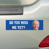 Mis je Joe Biden al? Bumpersticker (Op auto)