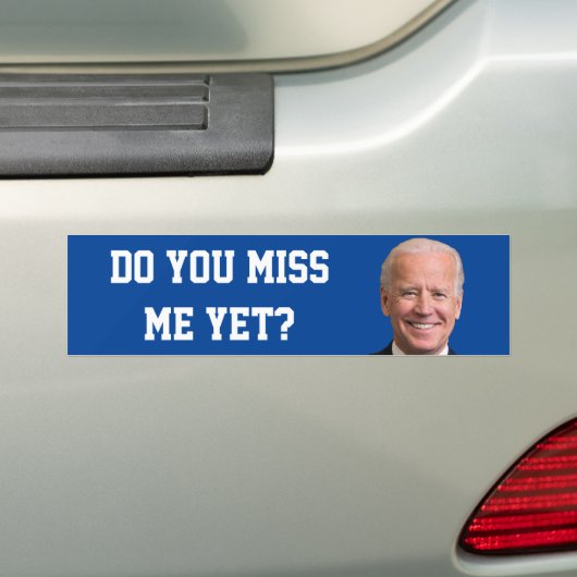 Mis je Joe Biden al? Bumpersticker (Op auto)