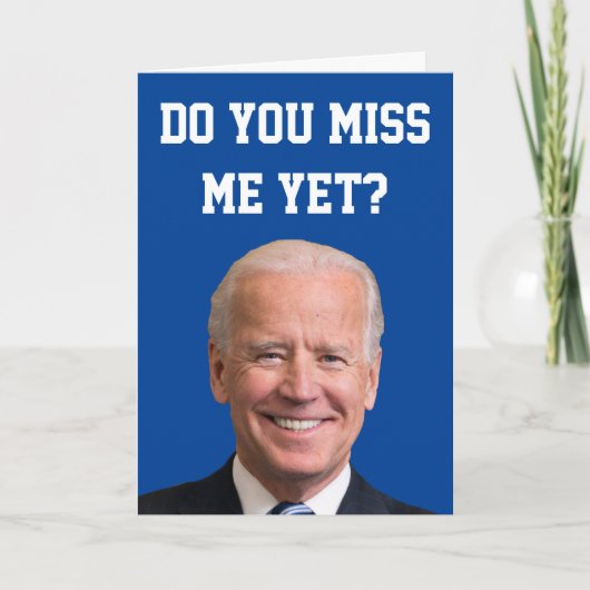 Mis je Joe Biden al? Kaart (Voorkant)