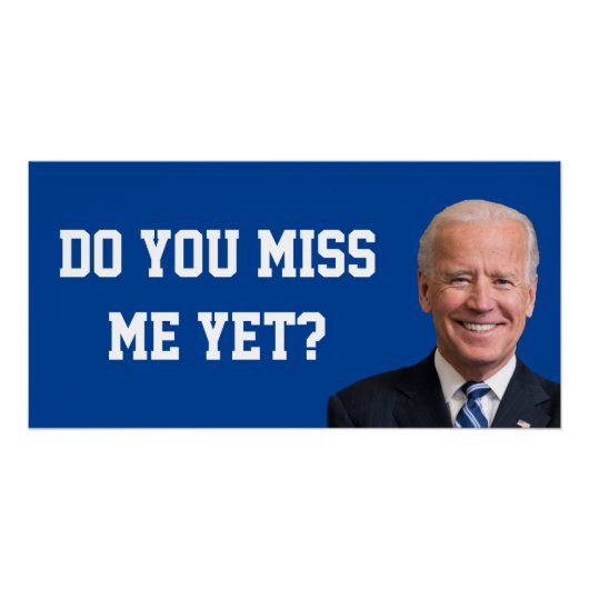 Mis je Joe Biden al? Perfect Poster (Voorkant)