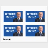 Mis je Joe Biden al? Rechthoekige Sticker (Vel)