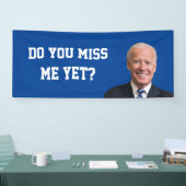 Mis je Joe Biden al? Spandoek (Beurs)