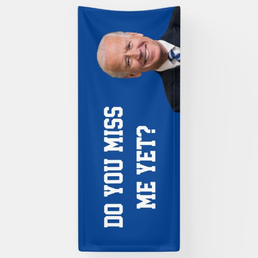 Mis je Joe Biden al? Spandoek (Verticaal)