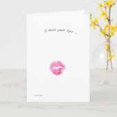 Mis je lippen kaart (Gele Bloem)