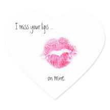 Mis je lippen sticker