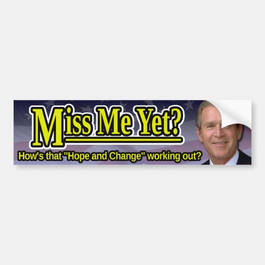 Mis je me al? bumpersticker (Voorkant)
