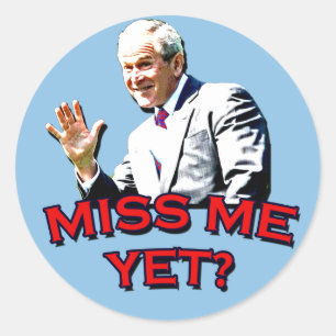 Mis je me al? George W Struik Tshirt Ronde Sticker