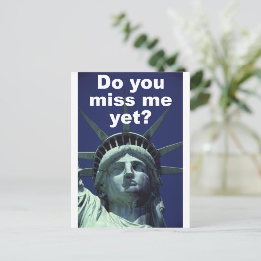 Mis je me al? (Vrijheid) Briefkaart (Staand voorkant)