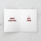 ***MIS JE*** MET KERST KAART (Binnen)