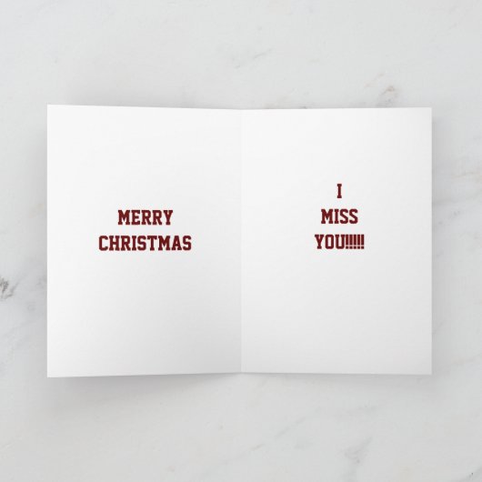 ***MIS JE*** MET KERST KAART (Binnen)