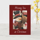 ***MIS JE MET KERSTMIS*** KAART (Gele Bloem)