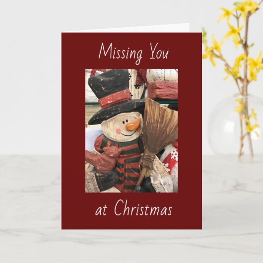 ***MIS JE MET KERSTMIS*** KAART (Gele Bloem)