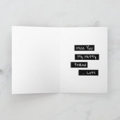 Mis je mijn nootachtige vriend kaart (Binnen)