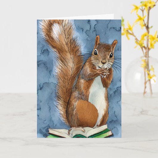 Mis je mijn nootachtige vriend kaart (Gele Bloem)