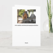 Mis je mijn Nutty Friend! Grappige Eekhoorn Pun Kaart (Achterkant)