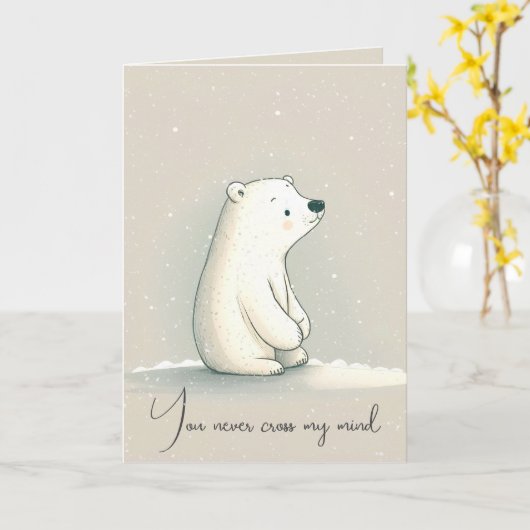 Mis je Polar Beer Kaart (Gele Bloem)