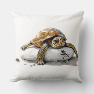 "Mis je" Schildpad Kussen –