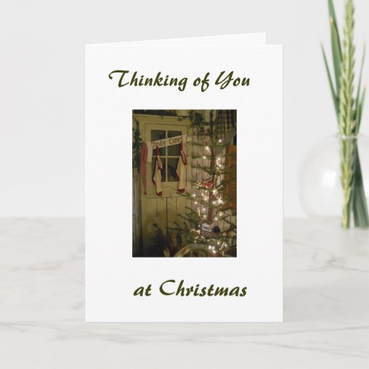 MIS JE VRIENDEN MET KERST FEESTDAGEN KAART (Voorkant)