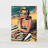 Mis je, vriendschap | Grote zomer Kaart (Voorkant)