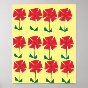 Mis je zoveel leuke bloemen van het poster van de