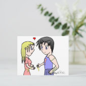 Mis-Matched Couple Briefkaart (Staand voorkant)