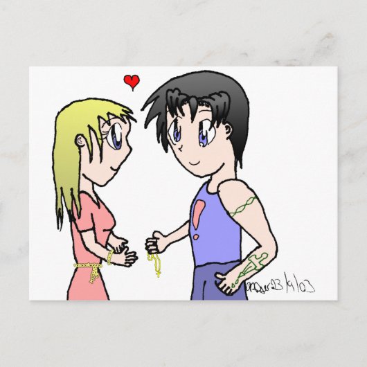 Mis-Matched Couple Briefkaart (Voorkant)