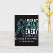 Mis mijn kleindochter elke dag zelfmoord pre kaart (Gele Bloem)