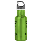 Mis niet met de Bass Clarinet Player Waterfles (Achterkant)