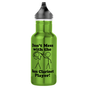 Mis niet met de Bass Clarinet Player Waterfles
