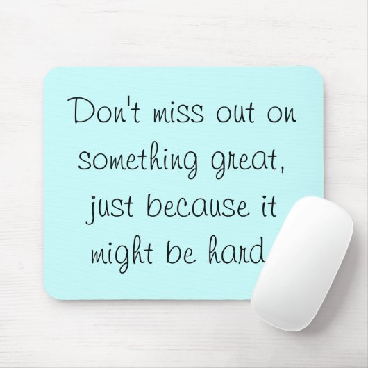 Mis niet op iets groots muismat (Met muis)