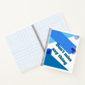 Mis niets" Blue Roos Notitieboek (Binnen)