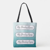 Mis pinches cosas shopping reusable tote bag (Achterkant)