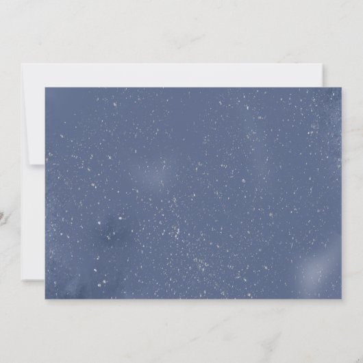 Mis Quince Anos Blauw Zilver Roos Quinceanera Foto Kaart (Achterkant)