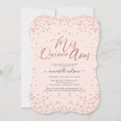 Mis Quince Años Blush Quinceañera Kaart (Voorkant)