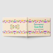 Mis Quince Anos Champagne Bloemen Quinceanera Gastenboek (Volledig)