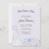 Mis Quince Anos Diamond Princess Lila Quinceanera Kaart (Voorkant)