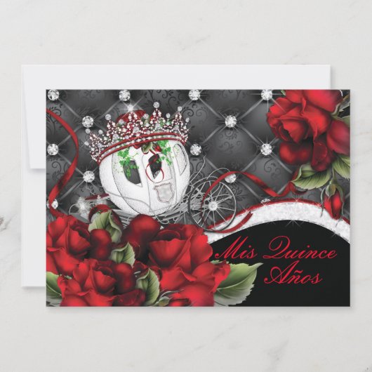 Mis Quince Anos en Sweet 16s Kaart (Voorkant)