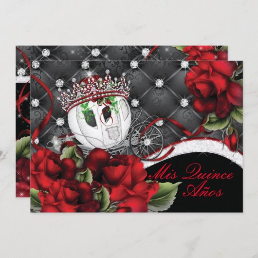 Mis Quince Anos en Sweet 16s Kaart (Voorkant / Achterkant)