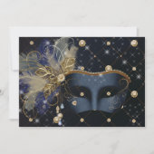 Mis Quince Anos, Masquerade Feestuitnodigingen Kaart (Voorkant)