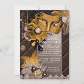 Mis Quince Anos Masquerade Party Uitnodiging (Achterkant)