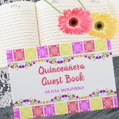 Mis Quince Anos Mexicaanse Fiesta Bloemen Quincean Gastenboek